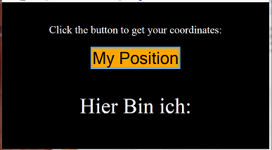 Oberflche von der Android-offline-Anwendung Hier bin ich