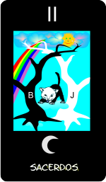 graphic: the high priestess