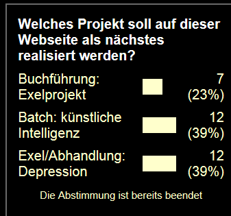 Umfrageergebnisse: Zwei Gewinner und ein Verlierer