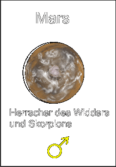 Tiertarot: Beschreibung des Skorpion: Planet Mars