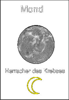 Tiertarot: Beschreibung des Mondes beherscht vom Krebs