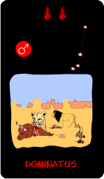 Tiertarot: Zwei der Stäbe